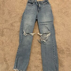 Abercrombie & Fitch High Rise 90s Straight Jeans